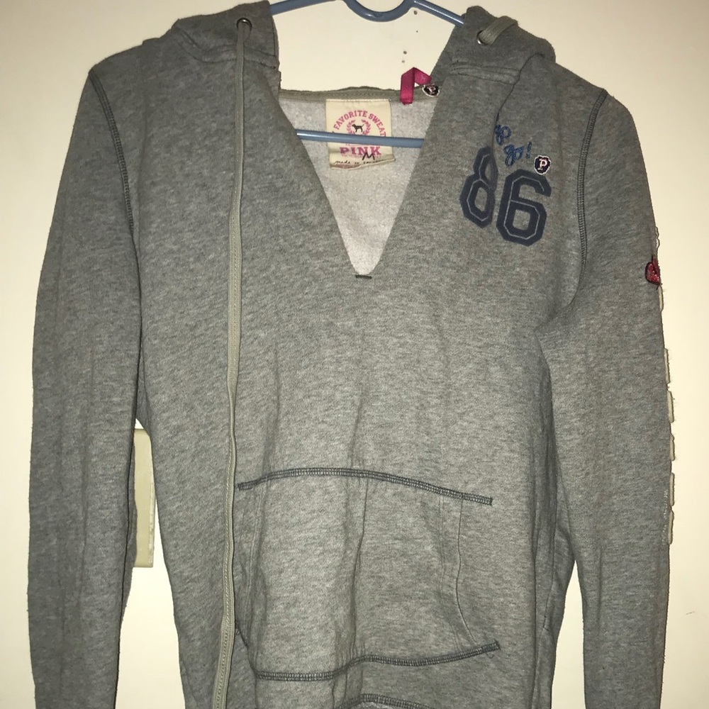Gray Pink hoodie
